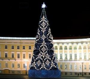 Петербург полностью отказался от установки живых елей к Новому году