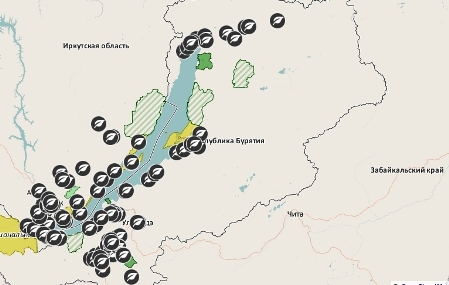 Создана карта загрязнений берегов Байкала