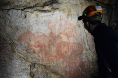 Рисунки, датированные каменным веком, обнаружены в пещере на Алтае