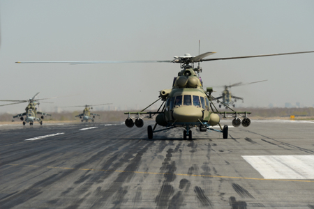 Первая в этом году партия вертолетов "Терминатор" поступила на вооружение Восточного военного округа