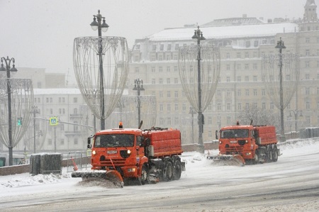 Россия в снегу