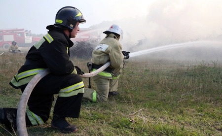 Высокая пожарная опасность объявлена в семи районах Калужской области