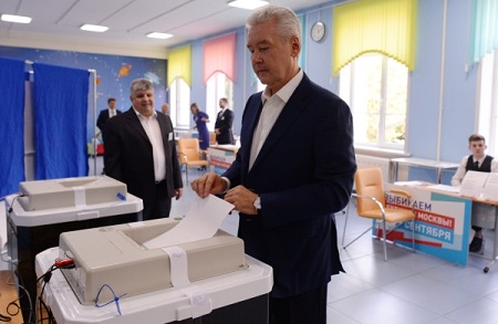 Собянин получил 69,1% голосов на выборах мэра Москвы по итогам подсчета 19% бюллетеней