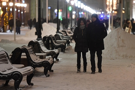 Температура в столице опустилась до рекордных за осень 10 градусов мороза