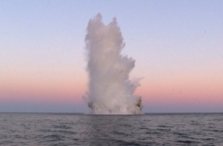 Фугасную бомбу в полтонны обезвредили у берегов Крыма