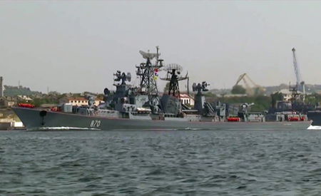 Российские военные отработали прикрытие своих кораблей от налета авиации в Крыму