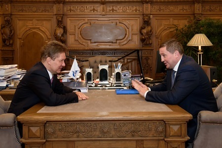 Глава Волгоградской области и глава Газпрома обсудили газификацию региона