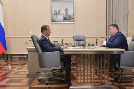 Тверской губернатор доложил премьеру Медведеву об исполнении нацпроектов