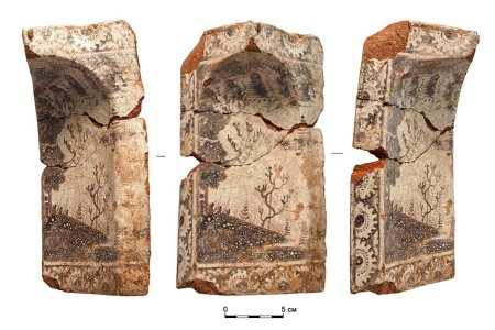 Около 500 фрагментов печных изразцов 18в найдены вблизи Гоголевского бульвара
