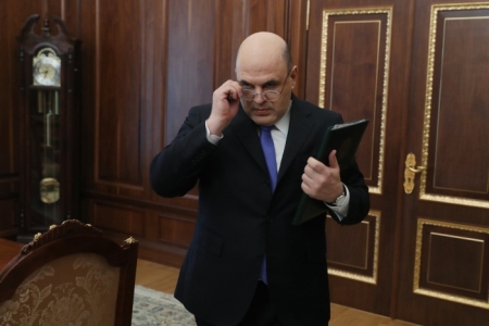 Кандидат в премьеры Мишустин проводит в Думе встречу с Володиным