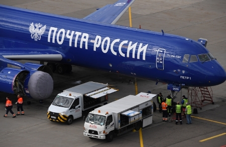 Собственные самолеты Почты России в 2019г перевезли почти в 2 раза больше внутрироссийской почты, чем годом ранее