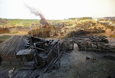 Фрагмент панорамы "Бородинская битва" отреставрируют в Москве