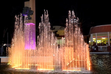 Обновленный 3D фонтан открыли в Евпатории