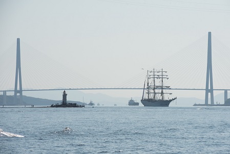 Российский этап международной регаты больших парусников проходит во Владивостоке