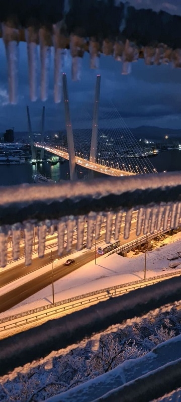 Ледяной шторм прошел во Владивостоке впервые за 30 лет