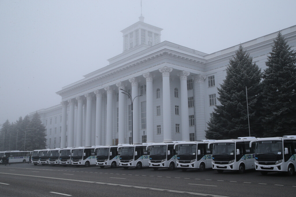 44 новых российских автобуса для пассажирских перевозок. Фото: пресс-службы главы и правительства КБР