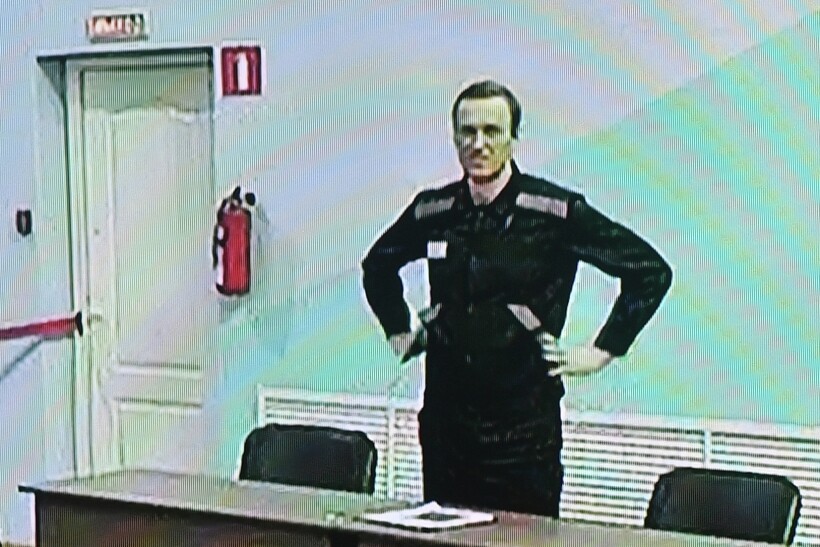 Процесс в отношении Навального проходил в Мосгорсуде в закрытом режиме, подсудимый слушал оглашение приговора по видеосвязи. Фото