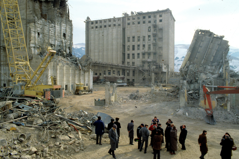 Землетрясение в Спитаке произошло в декабре 1988 года в на северо-западе Армянской ССР. Фото