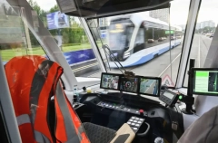 Собянин открыл новую трамвайную линию на проспекте Академика Сахарова