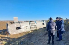 Иностранцы находились в опрокинувшемся в Приамурье автобусе