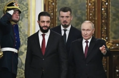 Кремль: тема российских баз в Сирии была в повестке общения Путина и аш-Шараа