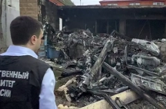 Возгорание двигателя стало причиной крушения вертолета в Дагестане - власти