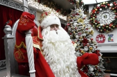 Дед Мороз в Великом Устюге зажег огни на первой новогодней елке