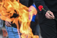 Вечный огонь зажгли у военного мемориала в Переславле-Залесском