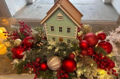 Атмосферу русского зимнего пейзажа воссоздали на Думской башне в Петербурге