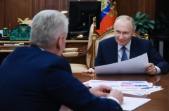 Путин отметил хорошие темпы развития Москвы и пожелал успехов команде Собянина