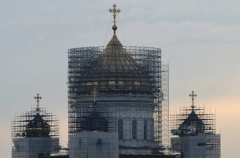Кресты Храма Христа Спасителя отреставрируют к Пасхе