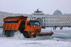 Снежный покров в Петербурге превышает 10 см, в Ленинградской области - до полуметра
