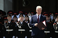Собянин принял участие в параде кадетского движения Москвы и наградил школы