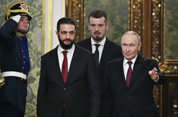 Кремль: тема российских баз в Сирии была в повестке общения Путина и аш-Шараа