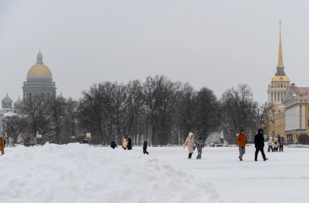 Сугробы в Петербурге выросли до 30 см