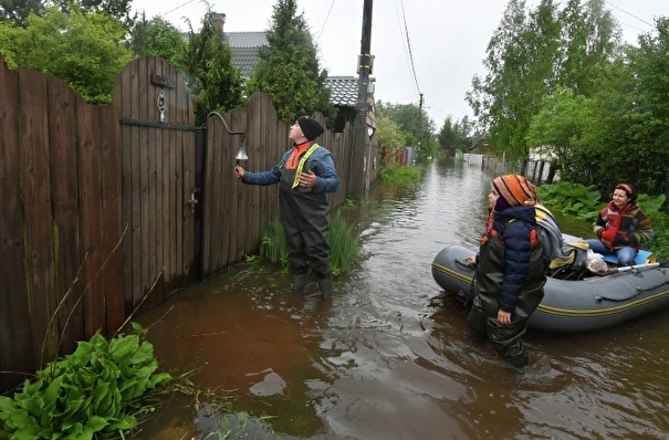 Из-за разлива реки в Рузе затоплены около 60 приусадебных участков и домов