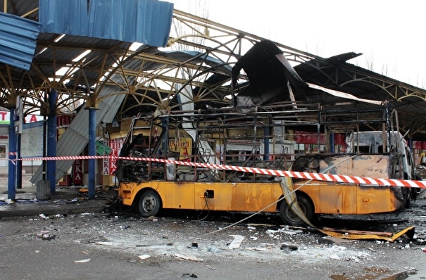 В Липецкой области при аварии сгорел пассажирский автобус