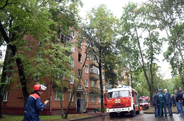 "Мосгаз": газовое оборудование не является причиной пожара в жилом доме в Москве
