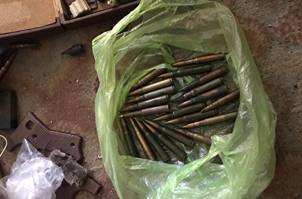 Пограничники в Крыму изъяли у копателя оружие и боеприпасы времен ВОВ