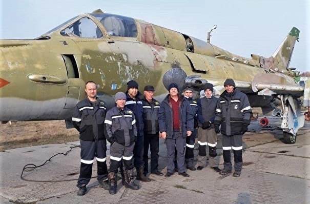 СУЭК реставрирует для кузбасского Ленинск-Кузнецка легендарный истребитель-бомбардировщик Су-17
