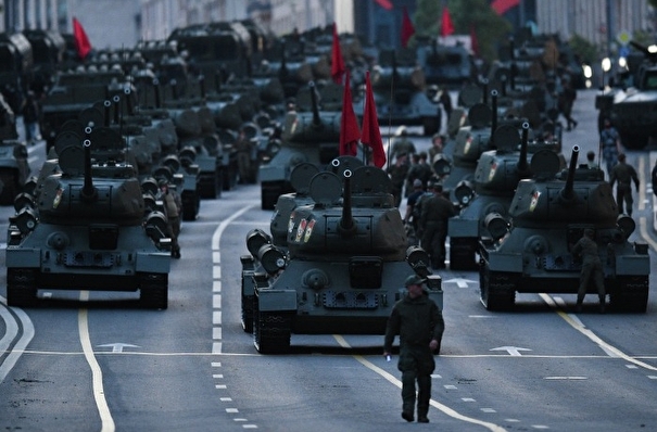 На Тверской улице нанесут желтую разметку для военной техники, участвующей в параде Победы