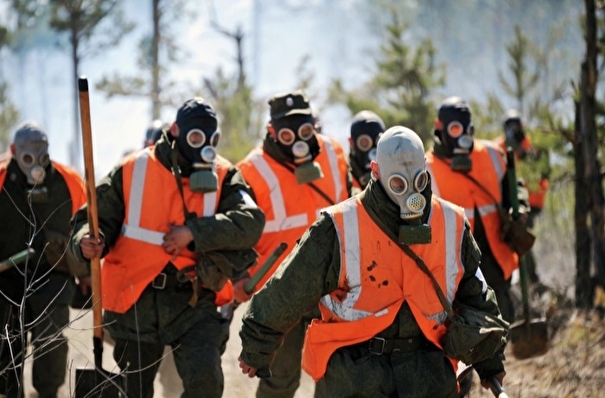 Военные ликвидировали 12 природных пожаров на Урале