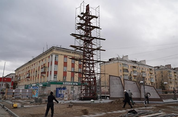 Установку стелы "Красноярск - город трудовой доблести" завершат до конца ноября