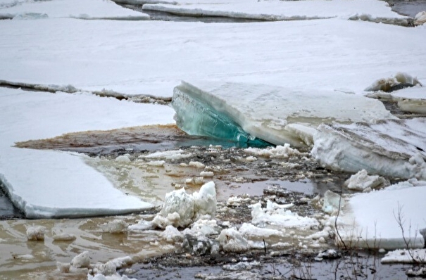 Девять рыбаков сняли с отколовшейся льдины в Большой Неве