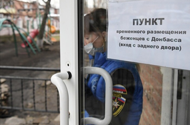 Мобильный ПВР принимает беженцев из Украины в приграничной зоне Белгородской области