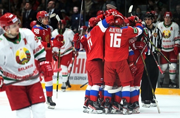 Сборная России по хоккею вновь была сильнее в матче с Белоруссией в Туле