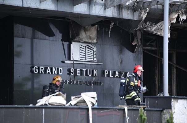 Пожар в БЦ "Гранд Сетунь Плаза" потушен