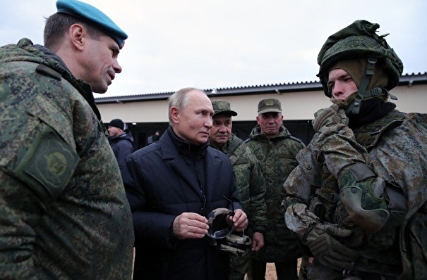 Путин проверил ход подготовки мобилизованных военнослужащих на полигоне в Рязанской области