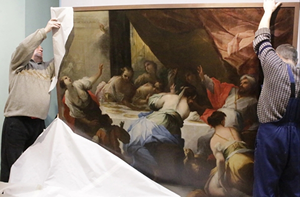 Картина "Пир Валтасара" вернулась в музей Тулы после 15 лет реставрации