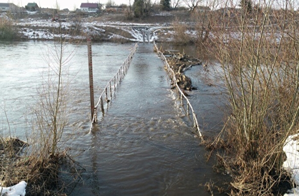 Девять мостов подтоплены в Тульской области из-за паводка